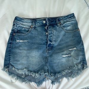 Free people jean shorts